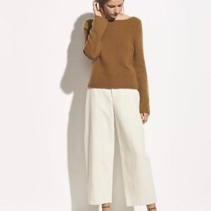 Vince Cashmere Boatneck Sweater in Pecan